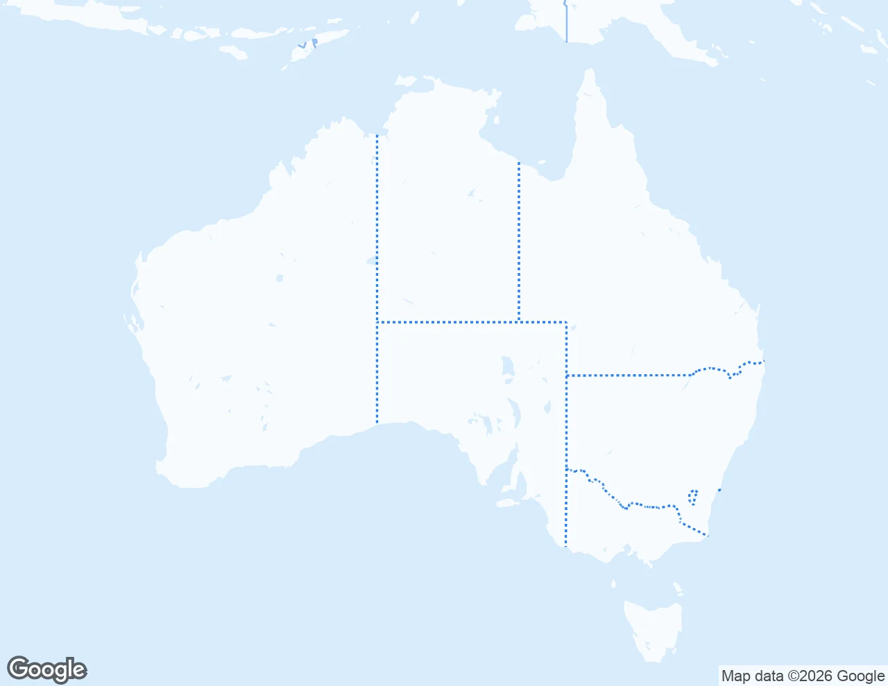 Map of Australia marking every state, territory and city where SERP Squad runs local SEO campaigns