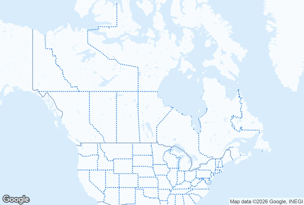 Map of Canada marking every province and territory where SERP Squad runs local SEO campaigns